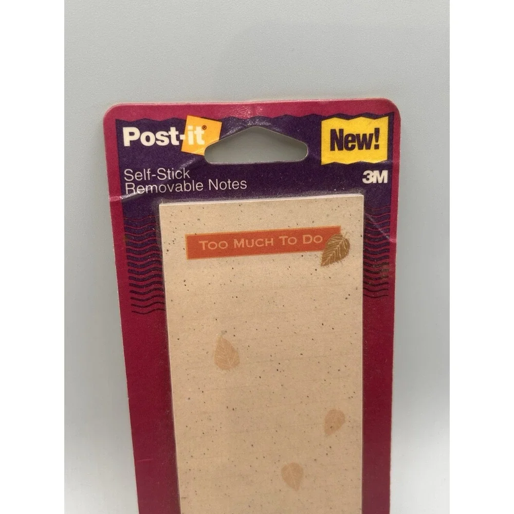 Vintage 1995 3M Post-it Self Stick Removable Notepad 